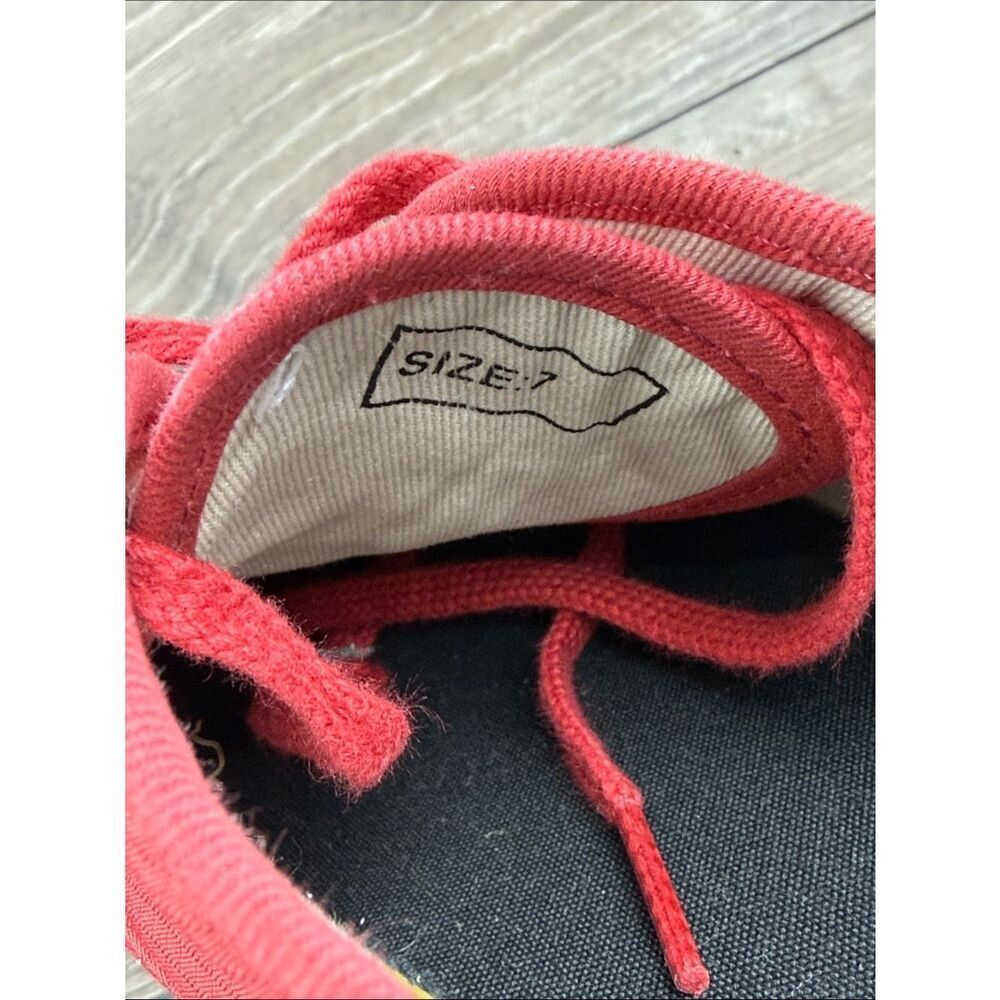 Sperry Top Sider x Colour + Companie Mens Sz 7 Pompeian Red Low Top CVO Sneakers - Picture 6 of 12